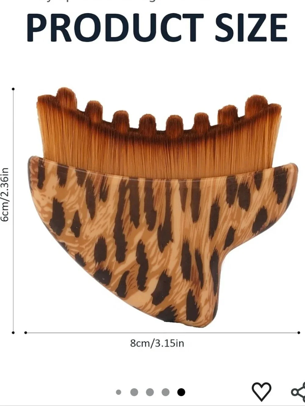 Leopard Print Lymphatic Contour Brush for Face